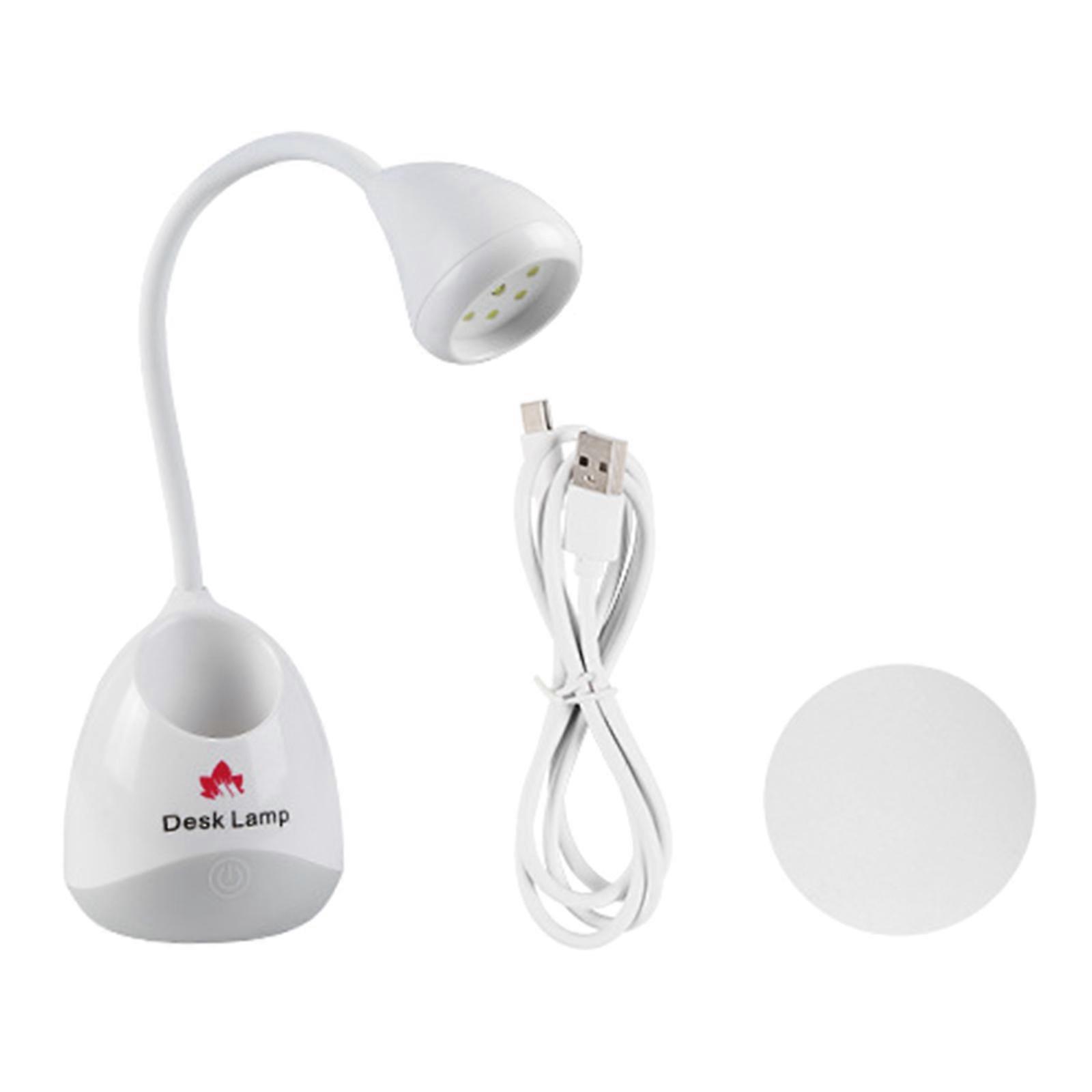 Lampe à ongles UV LED, mini lumière mains libres sèche-ongles rotatif Vernis à ongles à séchage rapide lampe de durcissement col de cygne flash cure lumière blanche