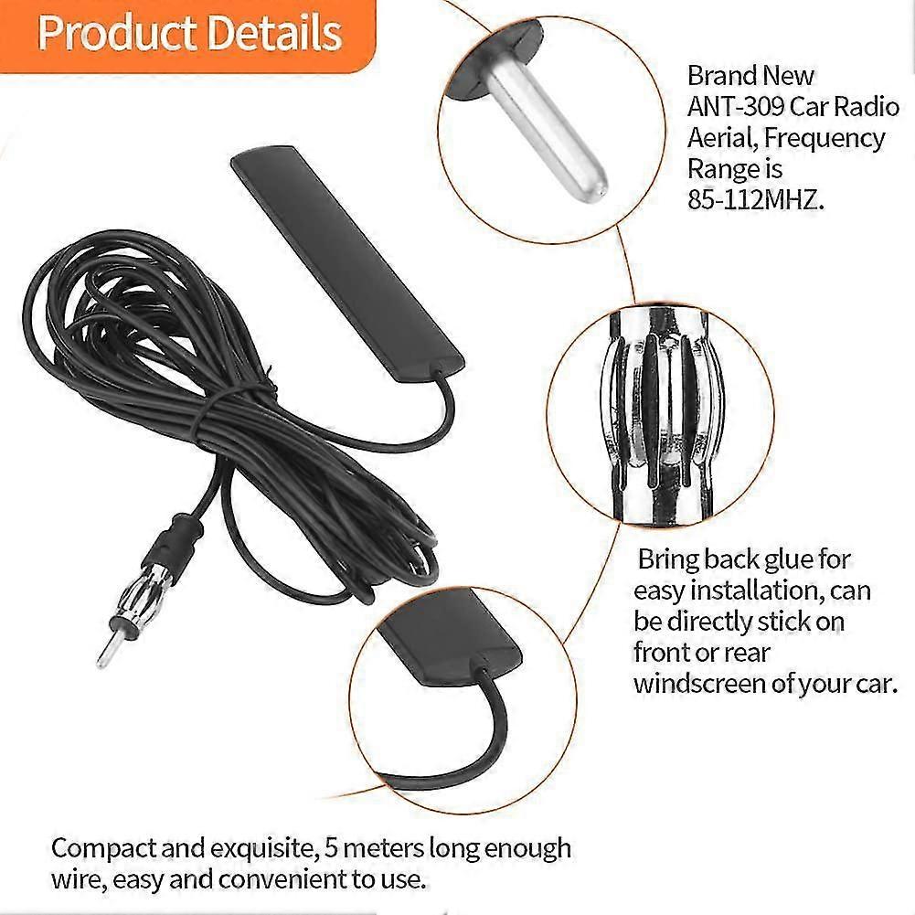 Antenna Universale Simoni Racing LRA/3 - Cromata 16 Cm, Design Originale Per Auto - 2