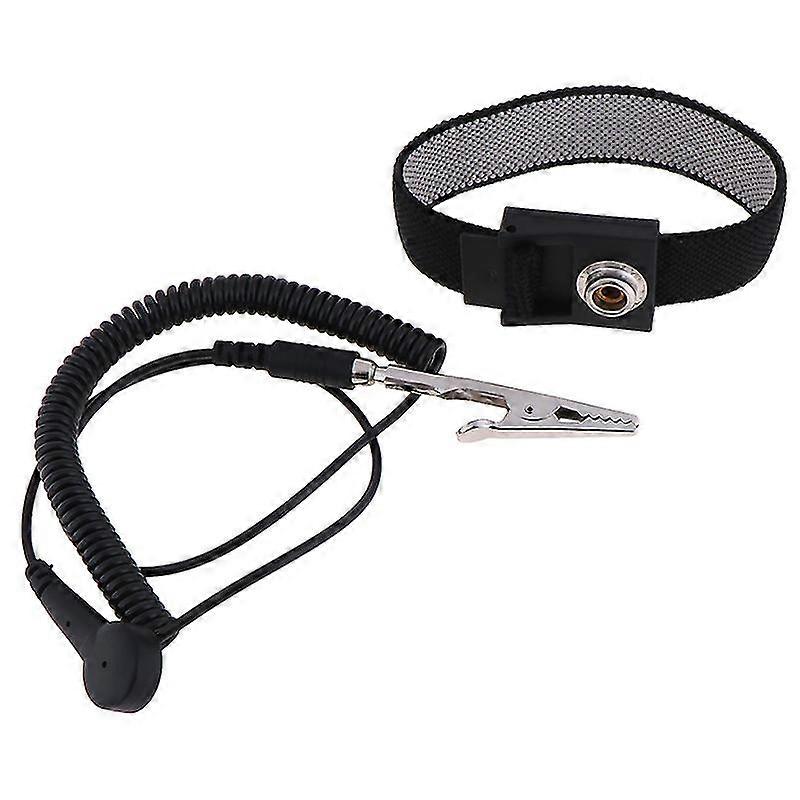 Adjustable ESD Anti-Static Grounding Wrist Strap for Electronics Protection