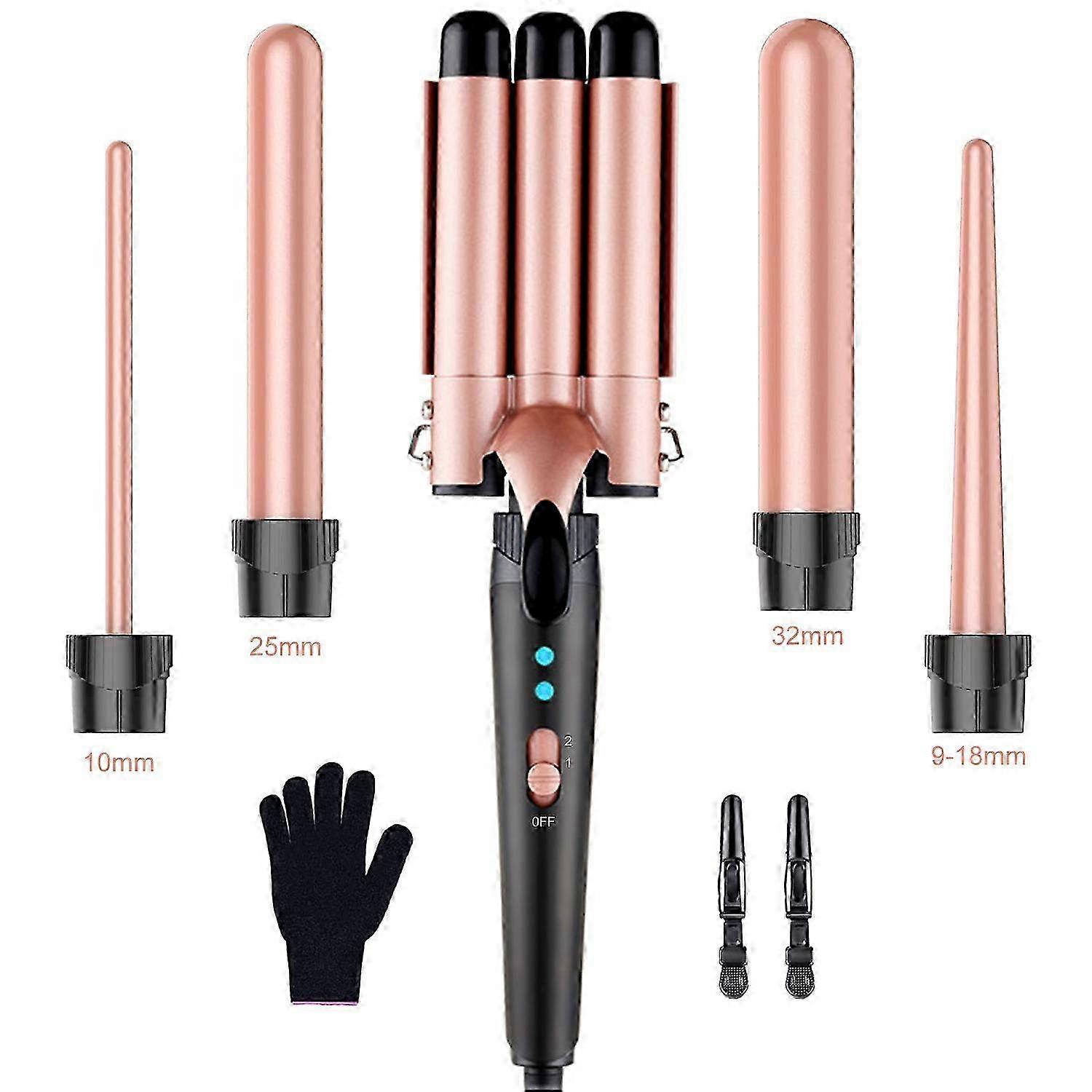 5-in-1 Multi-Function Curling Iron Set - Styling Irons