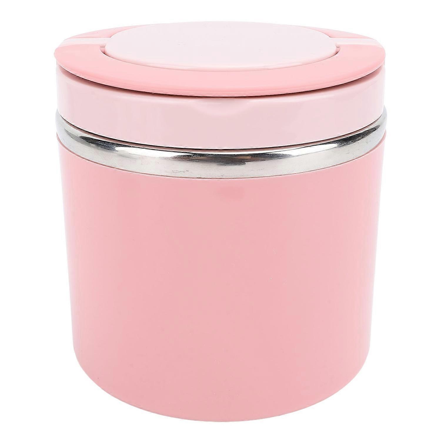 Breakfast Lunch Box with Lid Portable Handle Stainless Steel Meal Container for Student Office Worke