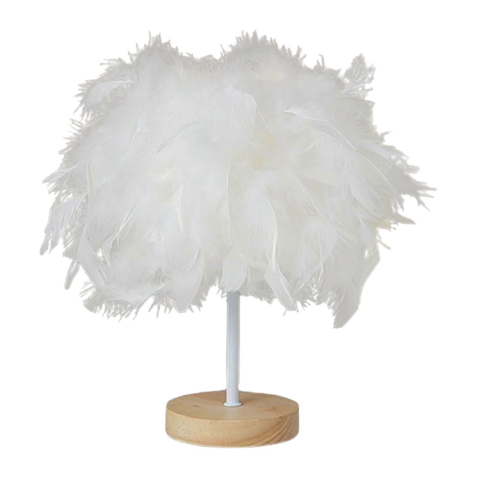 結婚式の寮の書斎のためのモダンなフェザーテーブルランプデスクライトロマンチック