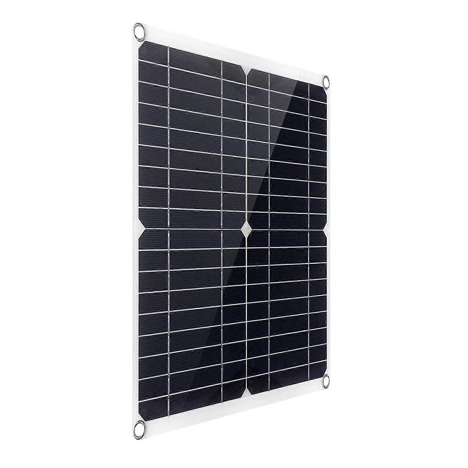 Portable 300W Solar Flexible Panel Kits Monocrystalline Silicon Solar Panel with 50A Controller Dual