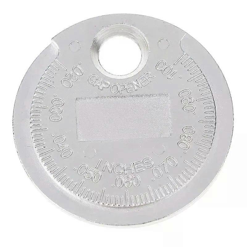 Universal Spark Plug Gap Gauge Measuring Tool Metric-Inch 0.6-2.4mm Range Coin Type Measuring Tool Car Ignition System Tools
