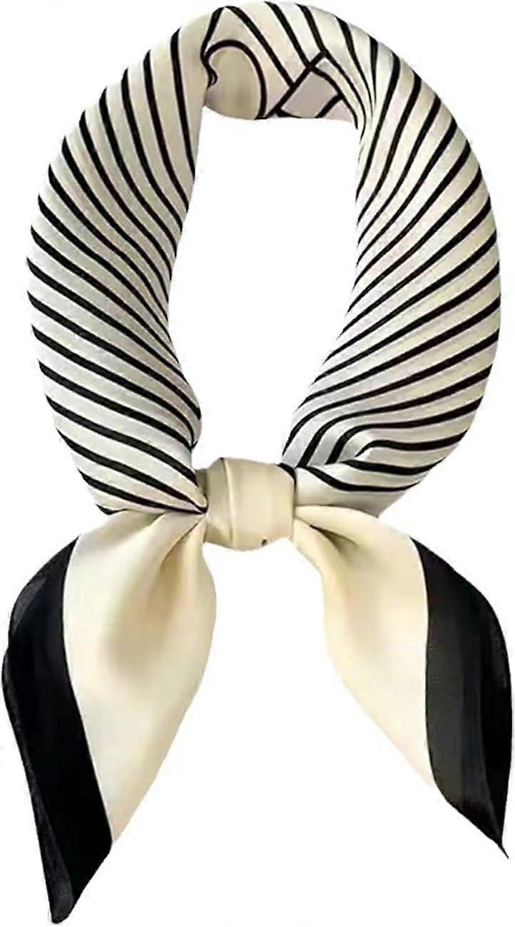 Lenço de seda de 27,5 polegadas para mulheres Lenço de cabeça de cetim quadrado Bandana de envoltório de cabelo