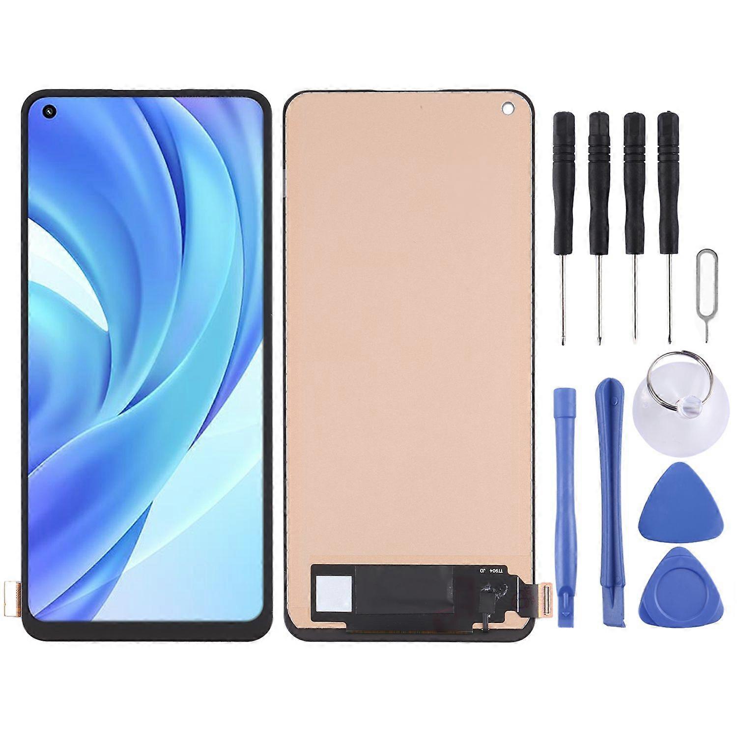 For Xiaomi Mi 11 Lite Full TFT LCD Display Unit Without Frame Touch Spare Part Repair Black