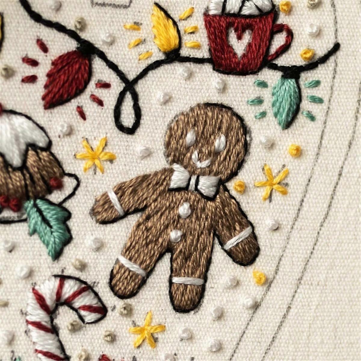 DIY Heart EmbroideryChristmas Decoration Embroidery Set,