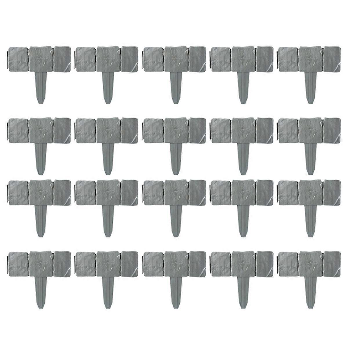 Gray Sheet plastic fence,courtyard lawn villa decoration small fence