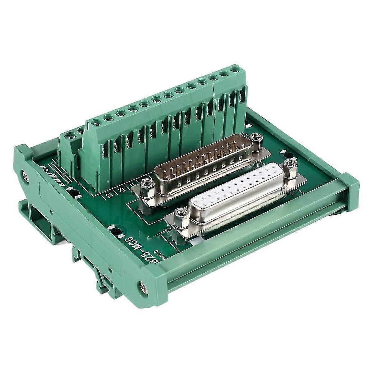 2026 new DB25 DIN Rail Mount Interface Module Male/Female Connector Breakout Board