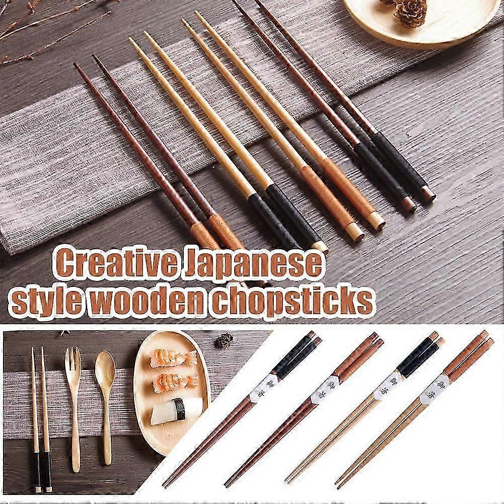 Japanese Style Wooden Chopsticks Beech Pointed Chopsticks Anti-rolling