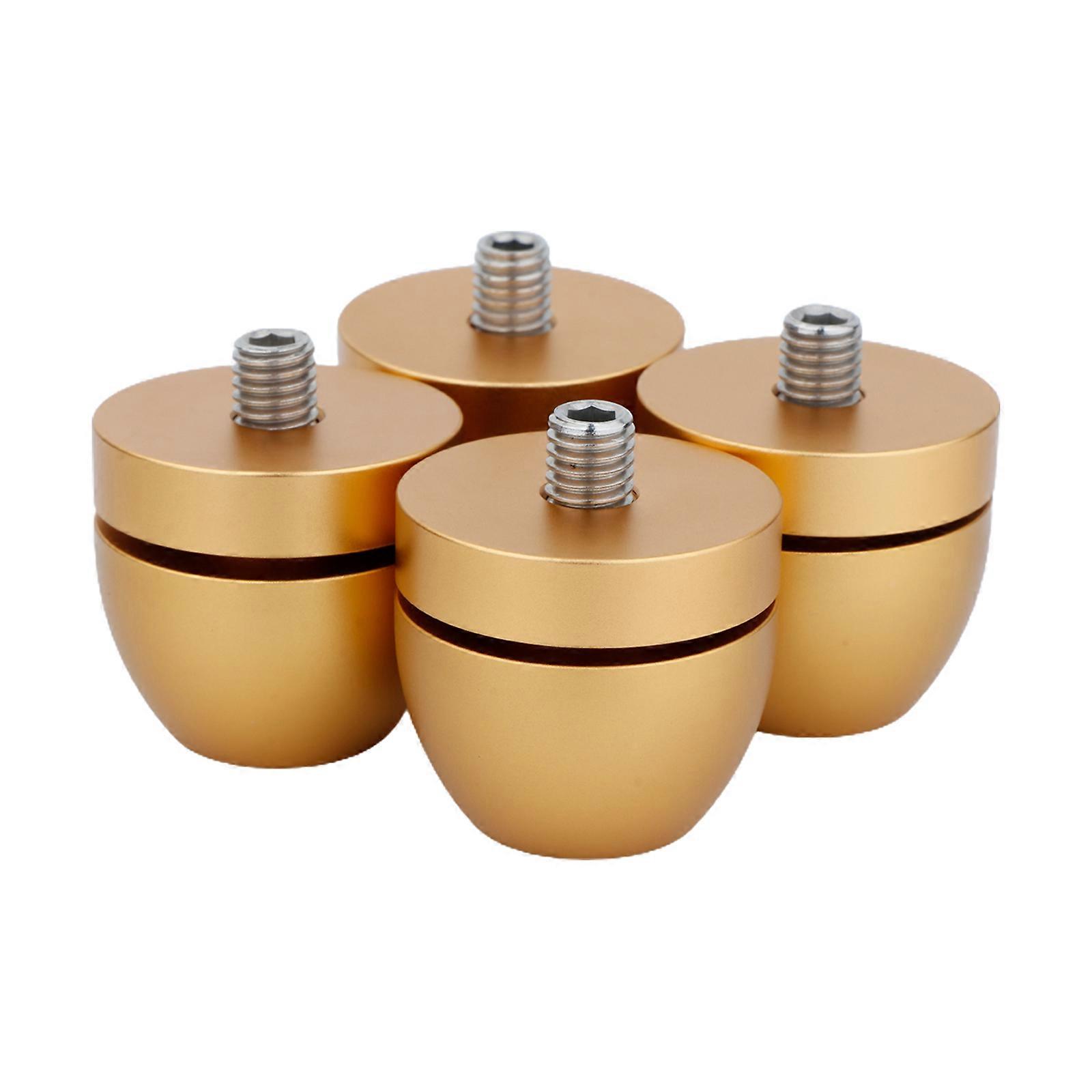 Universal Speaker Isolation Stand Feet Cone Base Pads Shockproof Pads High Configuration Hardwares Steel Bead Nail  gold