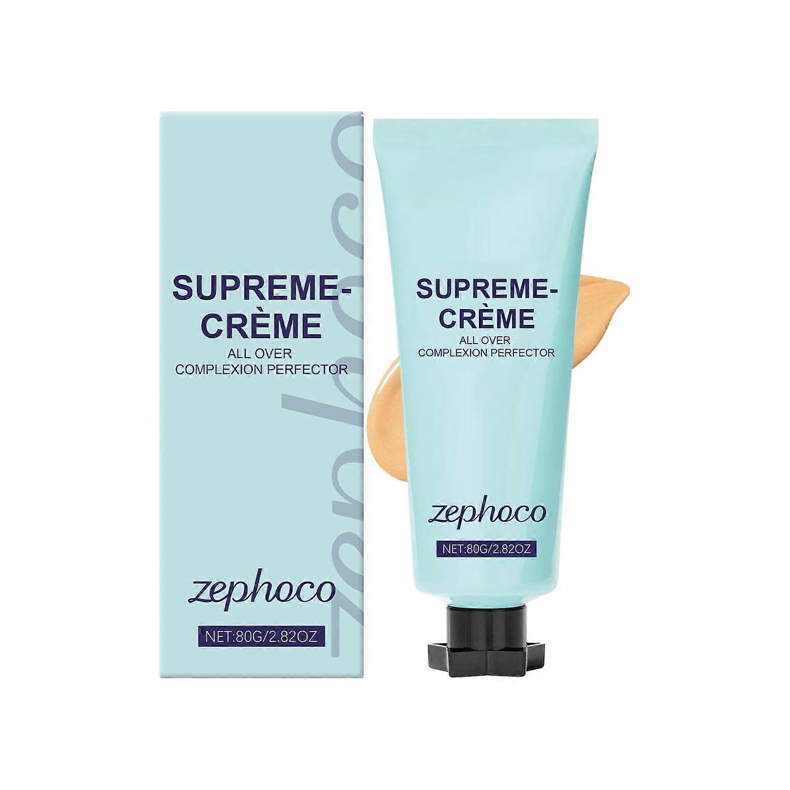 Supreme Cream All-Over Complexion Perfector, Hydrating Full Coverage Concealer, Long-Lasting CC Cream Foundation, Waterproof Transfer-Resistant, for F
