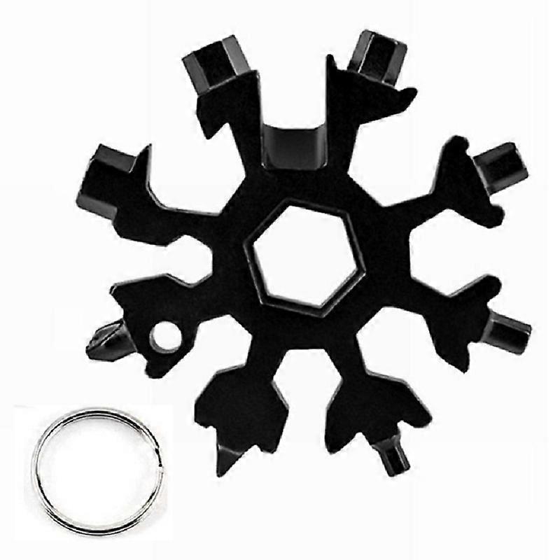 18-in-1 Snowflake-Shaped Stainless Steel Multi-Tool Portable Versatile Wrench