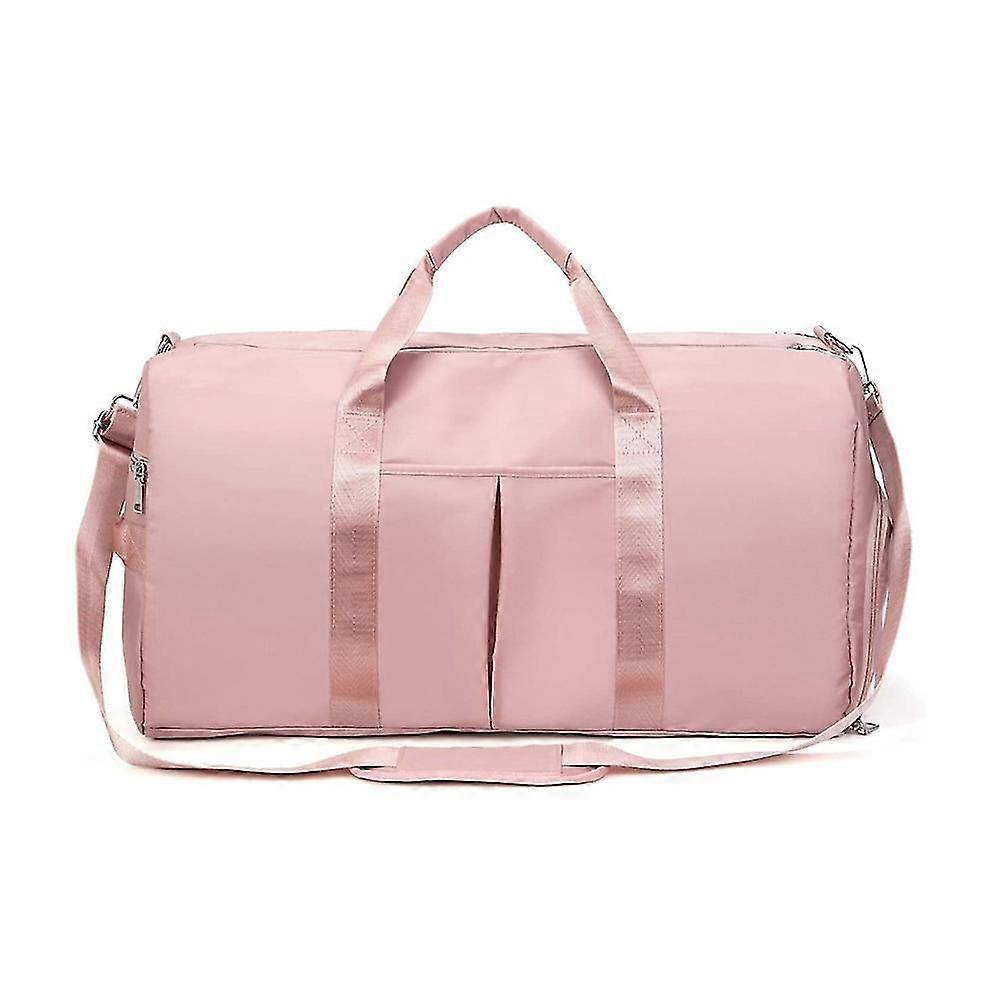 Tyylikäs ja toimiva matkalaukku märällä taskulla ja kenkälokerolla