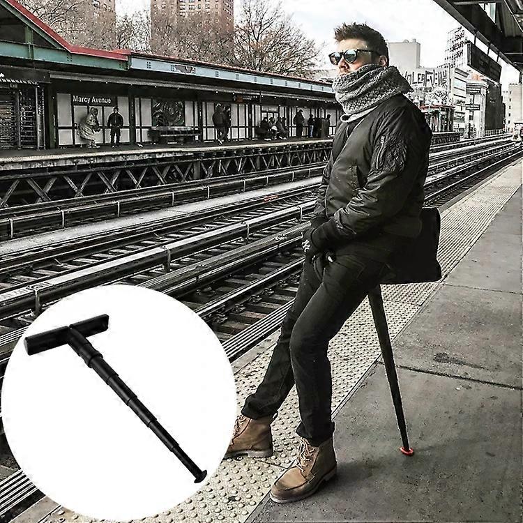 Portable Folding Stool-Retractable Mini Seat for Travel & Outdoors -