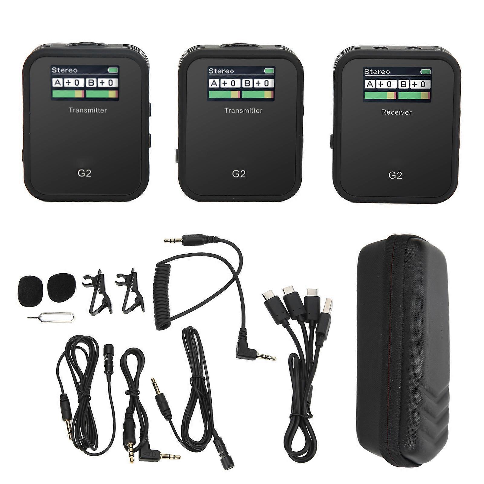 SYNCO Wireless Lavalier Microphone G2(A2) 2.4G Wireless Microphone Transmitter Receiver Mic System