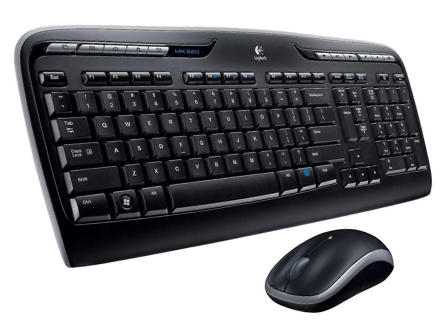 MK320 Wireless Keyboard & Mouse Combo (Black)