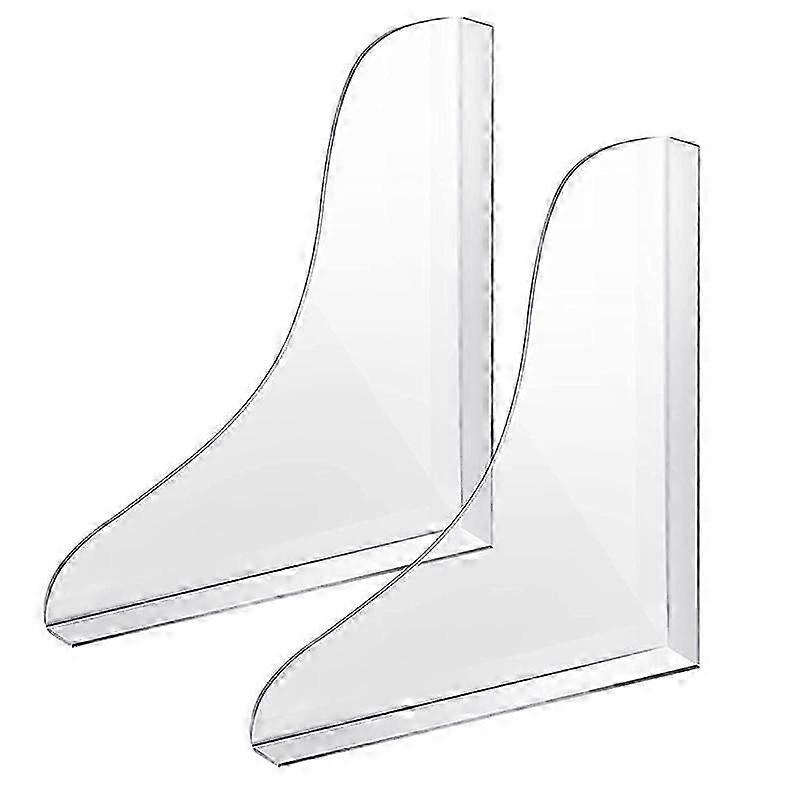 Bathtub and Sink Splash Guard for Faucet - Transparent Acrylic Adhesive Splash Protector with 2 Pack & Tape