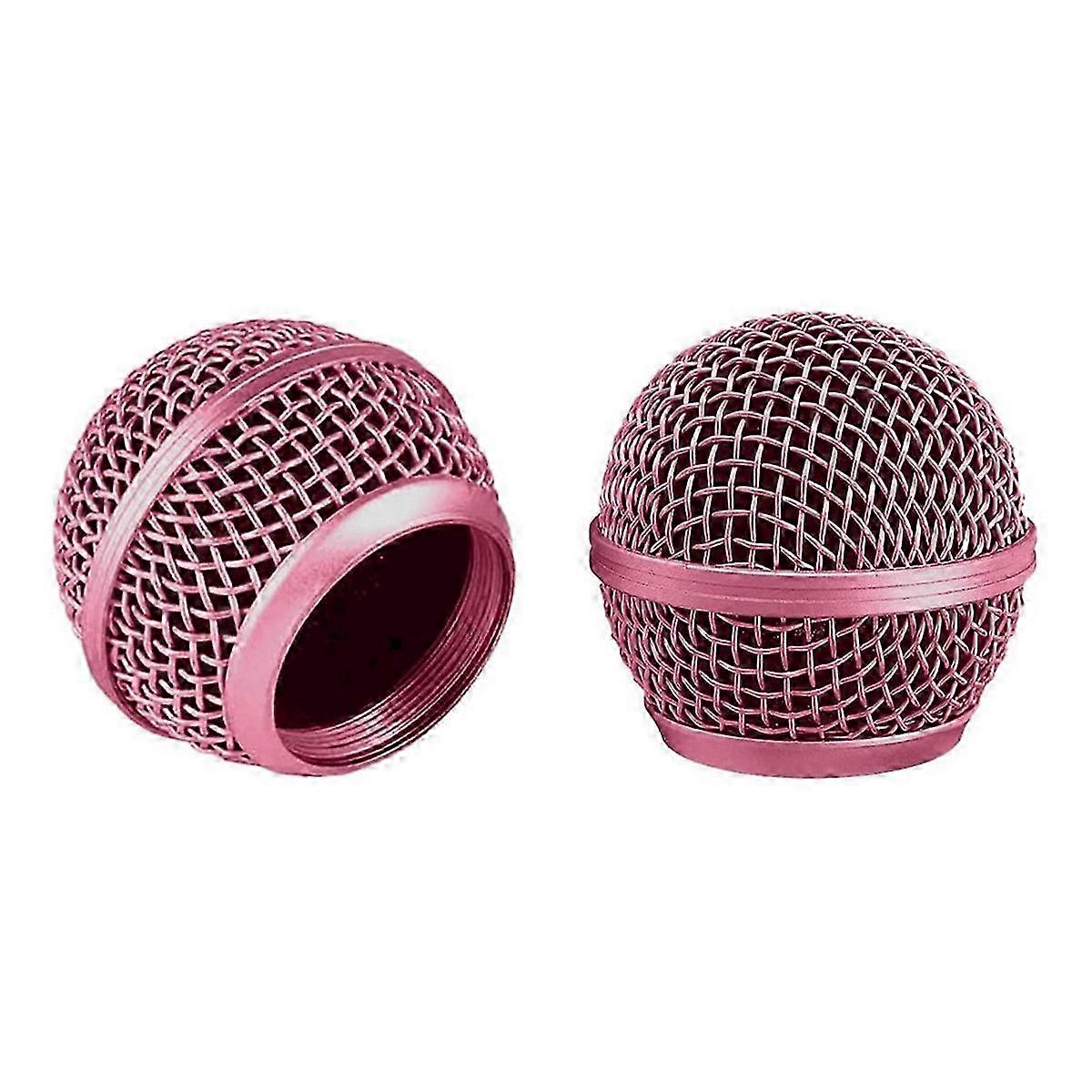 Replacement Steel Mesh Microphone Grille Caps for SM58 Windscreen - 2 Pack