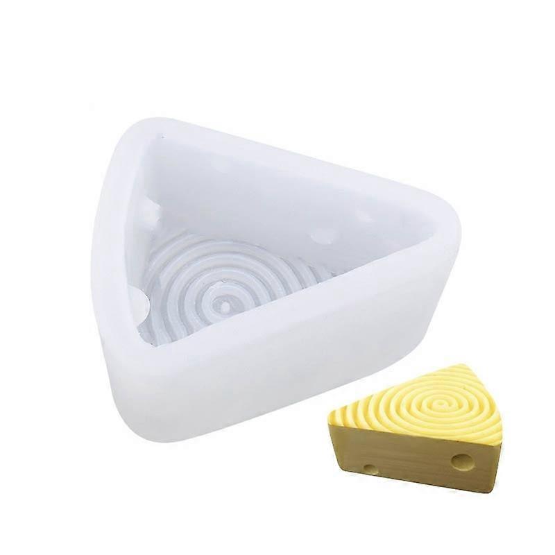 DIY Brushed Cheese Cake Handmade Soap Scented Candle Silicone Mold, Specification: Threaded Cheese
