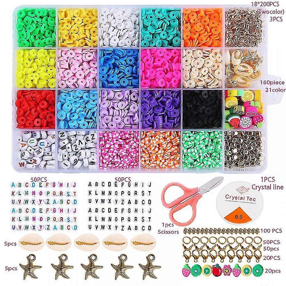 Diy Flat Beads For Bracelet Bracelet Making Kit  Fruit Themed Package