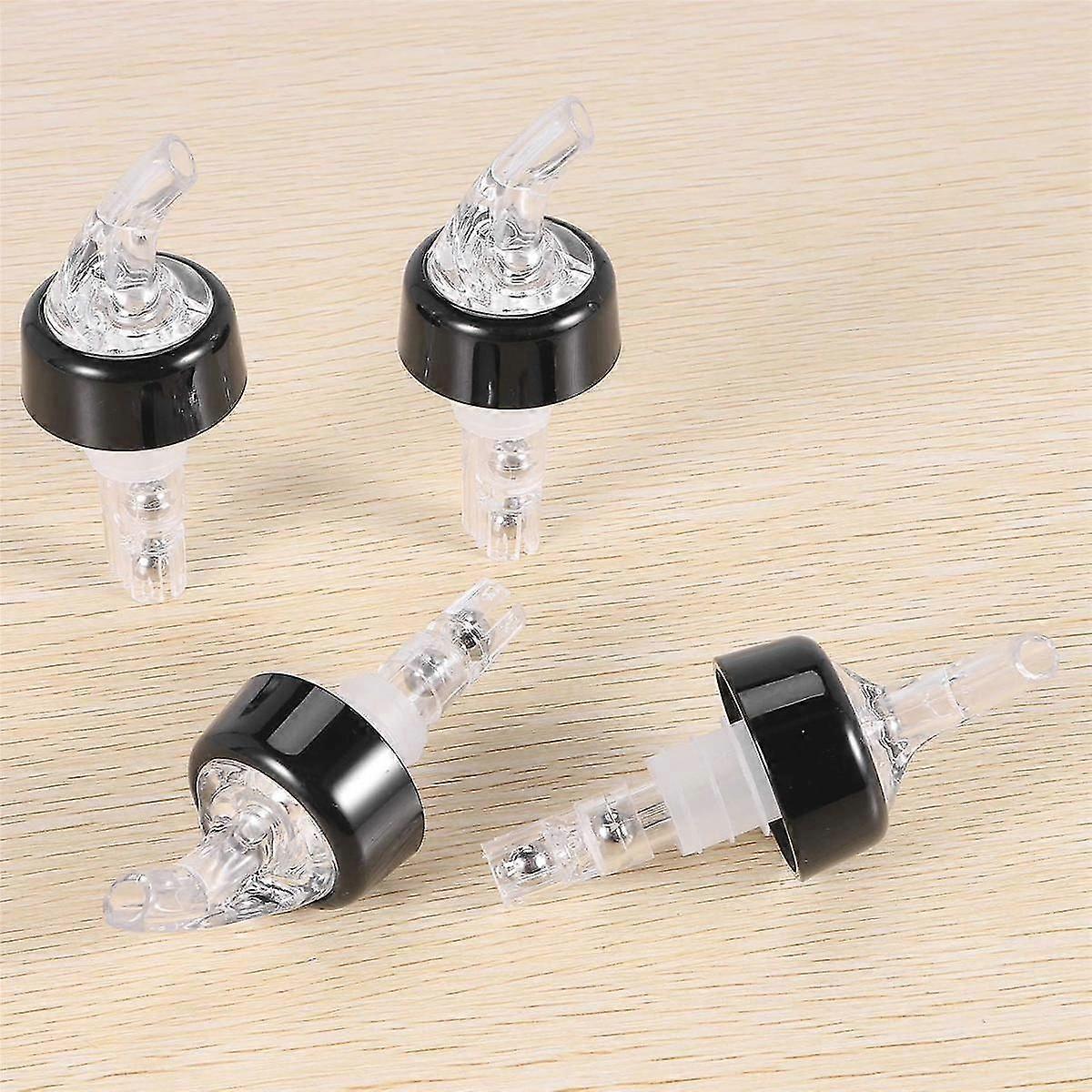 4 Pcs 1Oz Automatic Measured Bottle Pourer - Spirit Measure Pourer Drinks Wine Cocktail Dispenser H