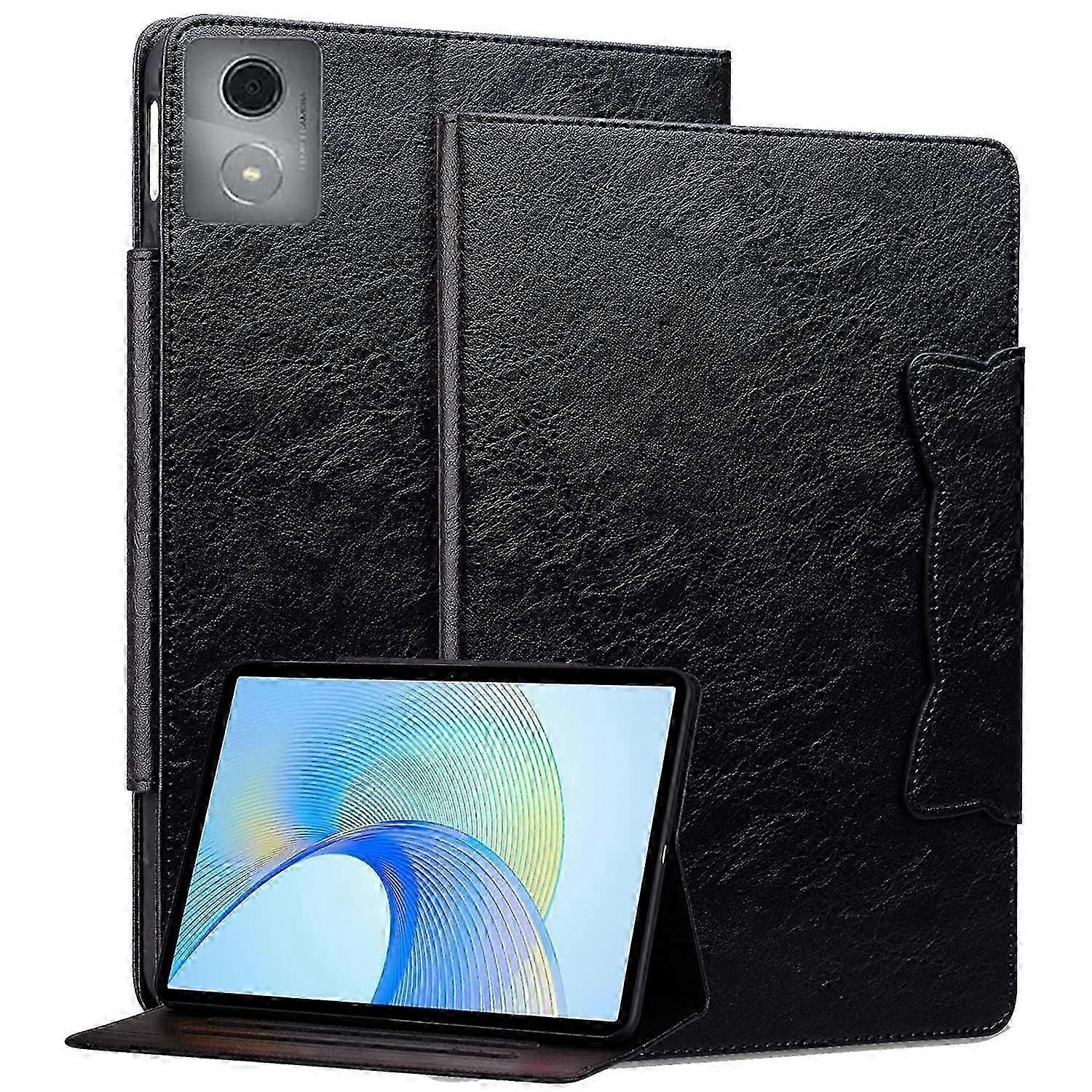 For Lenovo Tab M11 Plus Tab K11 Plus Case Stand PU Leather Tablet Cover With Cat Buckle Closure