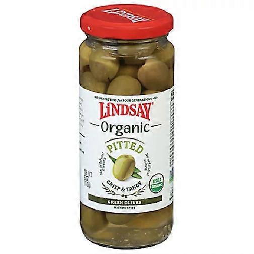 Lindsay Organic Pitted Green Olives