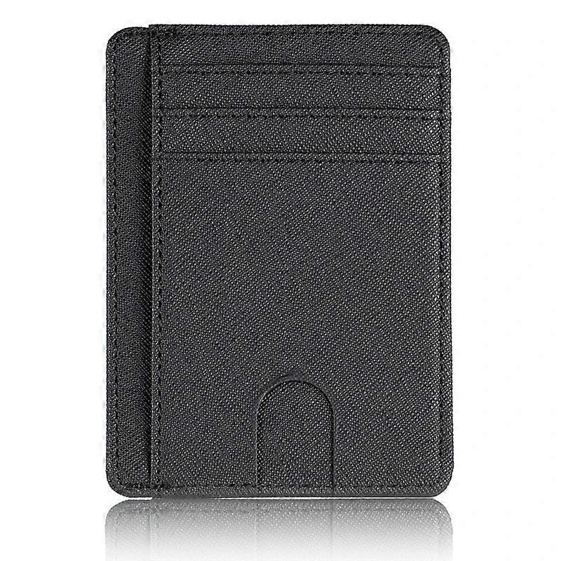 Rfid Blocking Wallet Super Thin Mens Leather Card Holder