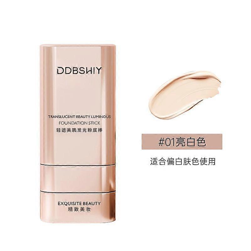 Foundation Stick, 2 in 1Foundation,Multi-use FoundationStick Makeup with Brush, Longwear Contour StickFoundation Face Stick, for All Skin Types