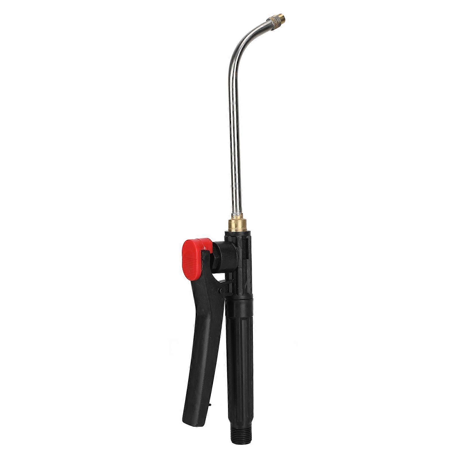 Garden Watering Wand G3/8 External Thread Agricultural Spray Rod with Curved Nozzle Fine Atomization Adjustable Copper Nozzle