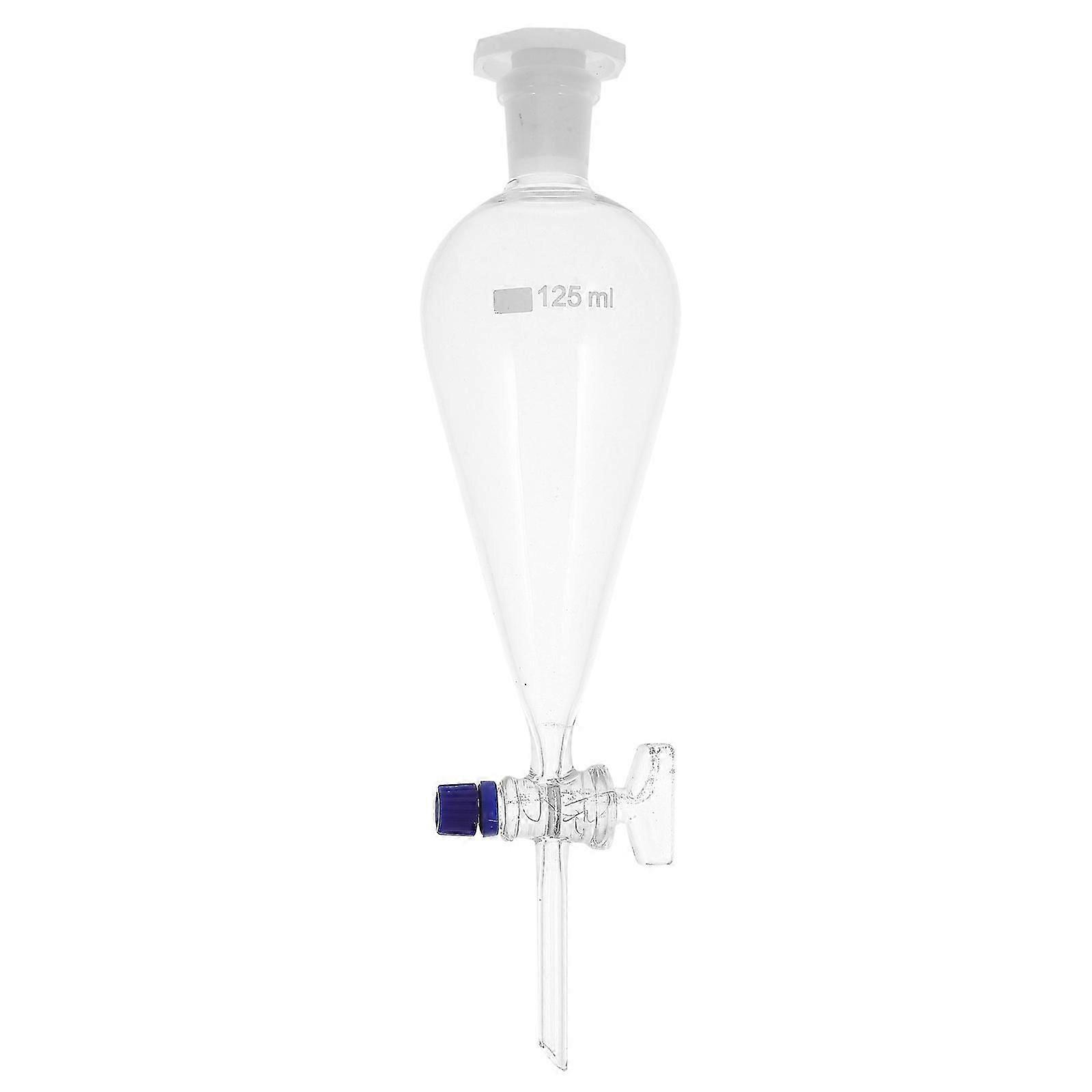 125ml Separatory Funnel Birnenform Labor Borosilikatglas Destillator
