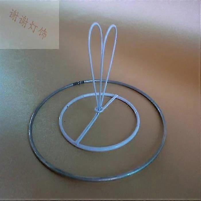 3-Pack Clip-On Lampshade Frames for Round Bulbs - Durable Iron Light Holder for DIY Table & Desk Lamps