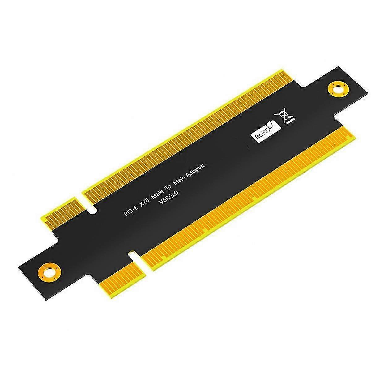 Placa Riser PCIe 3.0 X16 Dual Macho, Adaptador de Extensão PCI-E X16 com Placa PCB