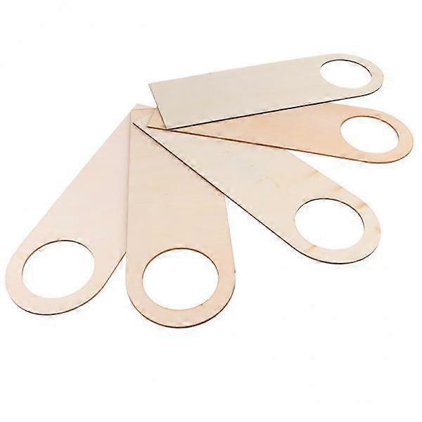 2 × 5 قطع الإبداعية الخشب الباب مقبض شماعات علامات للعبة DIY كيد كرافت جولة