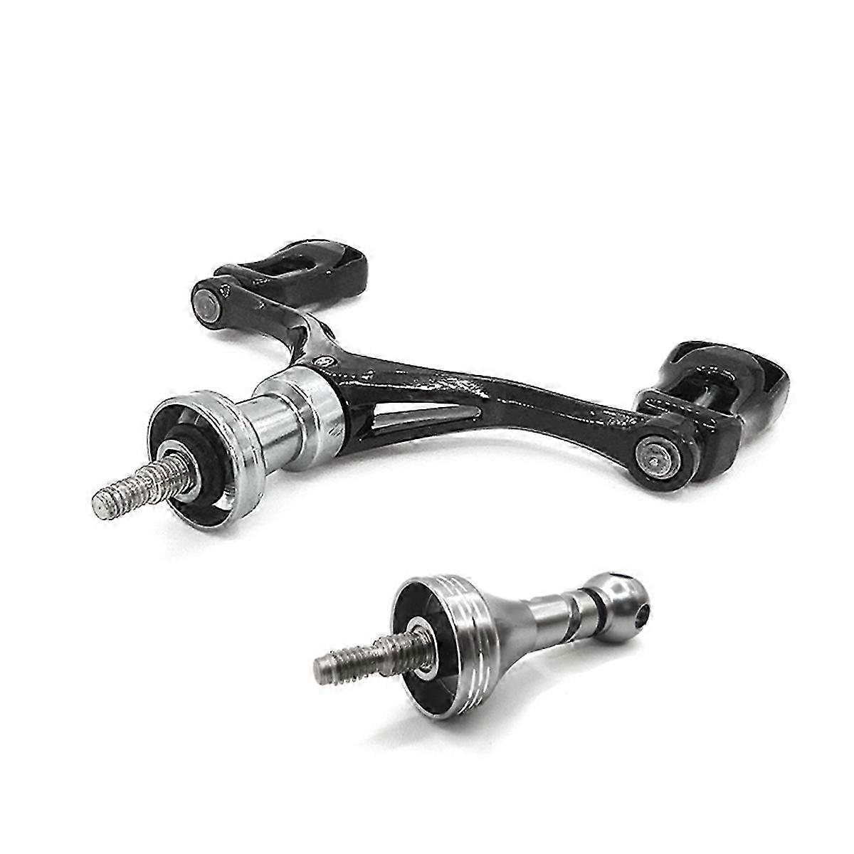 Moulinet de pêche à double poignée et bras en carbone de remplacement