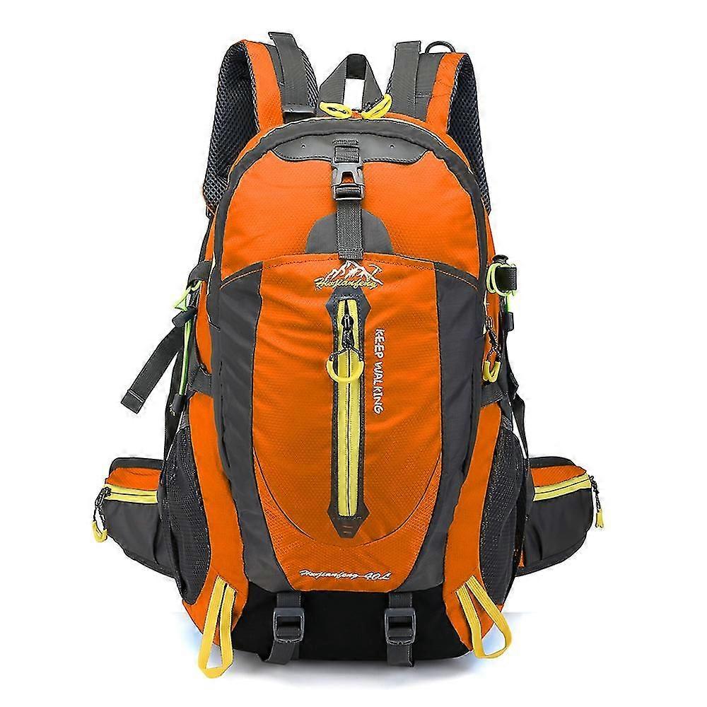40l Outdoor Camping Backpack Waterproof Color Orange