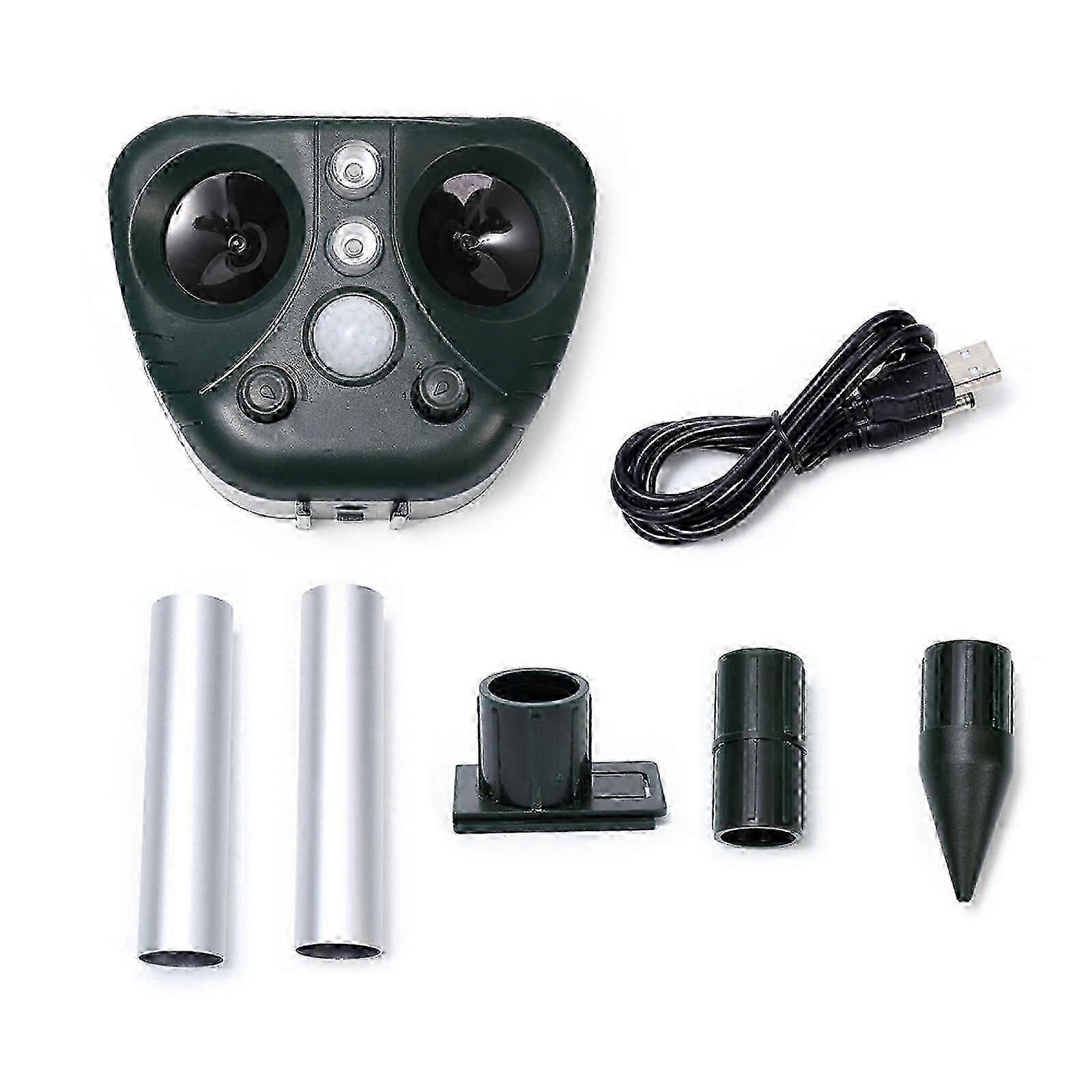 Solar Animal Repeller Ultrasonic Cat Repellent Outdoor, Deer Repellent Devices With Flash Light Motion Sensor, Animal Deterrent To Repel Cat Deer Sq