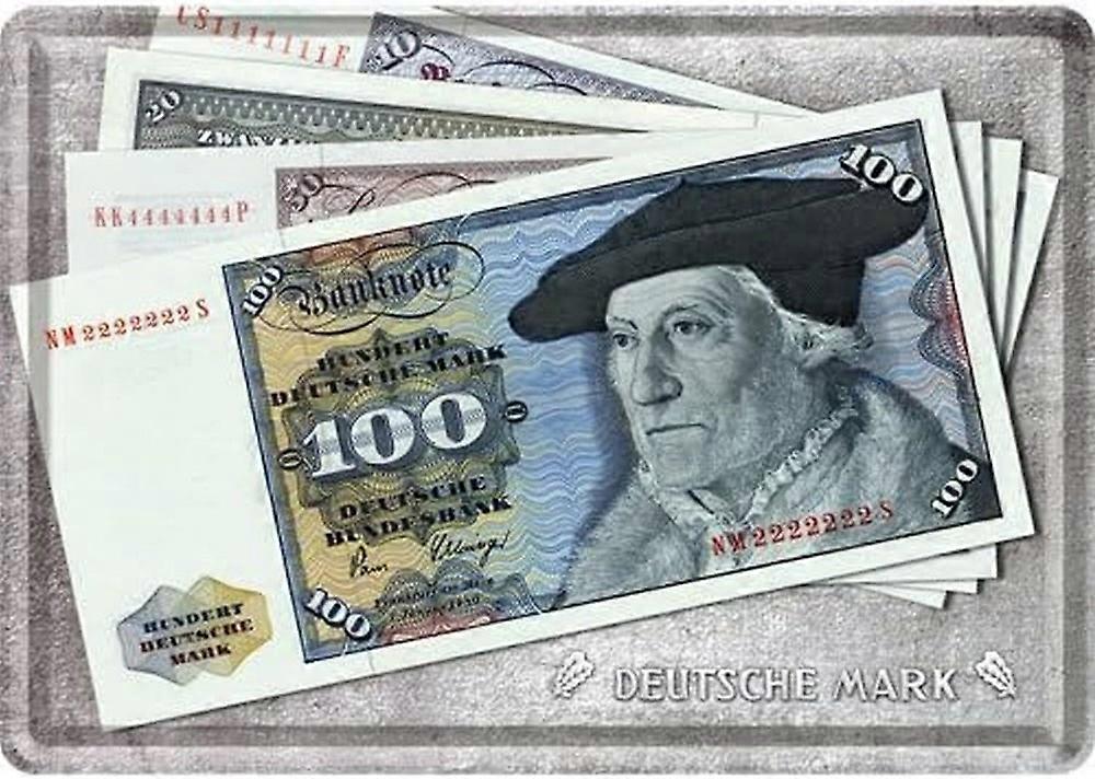 Alumínium képeslap Deutsche Mark