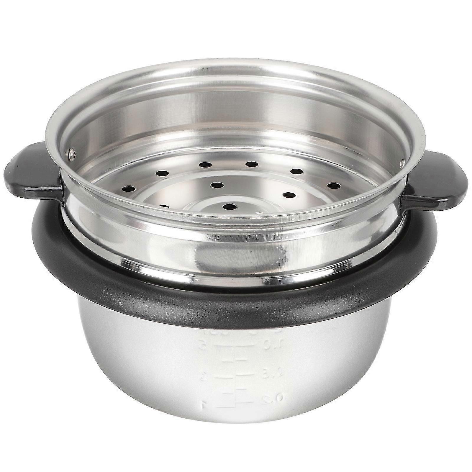 Non-Stick Inner Pot with Steamer 23x23x9.5cm Replacement