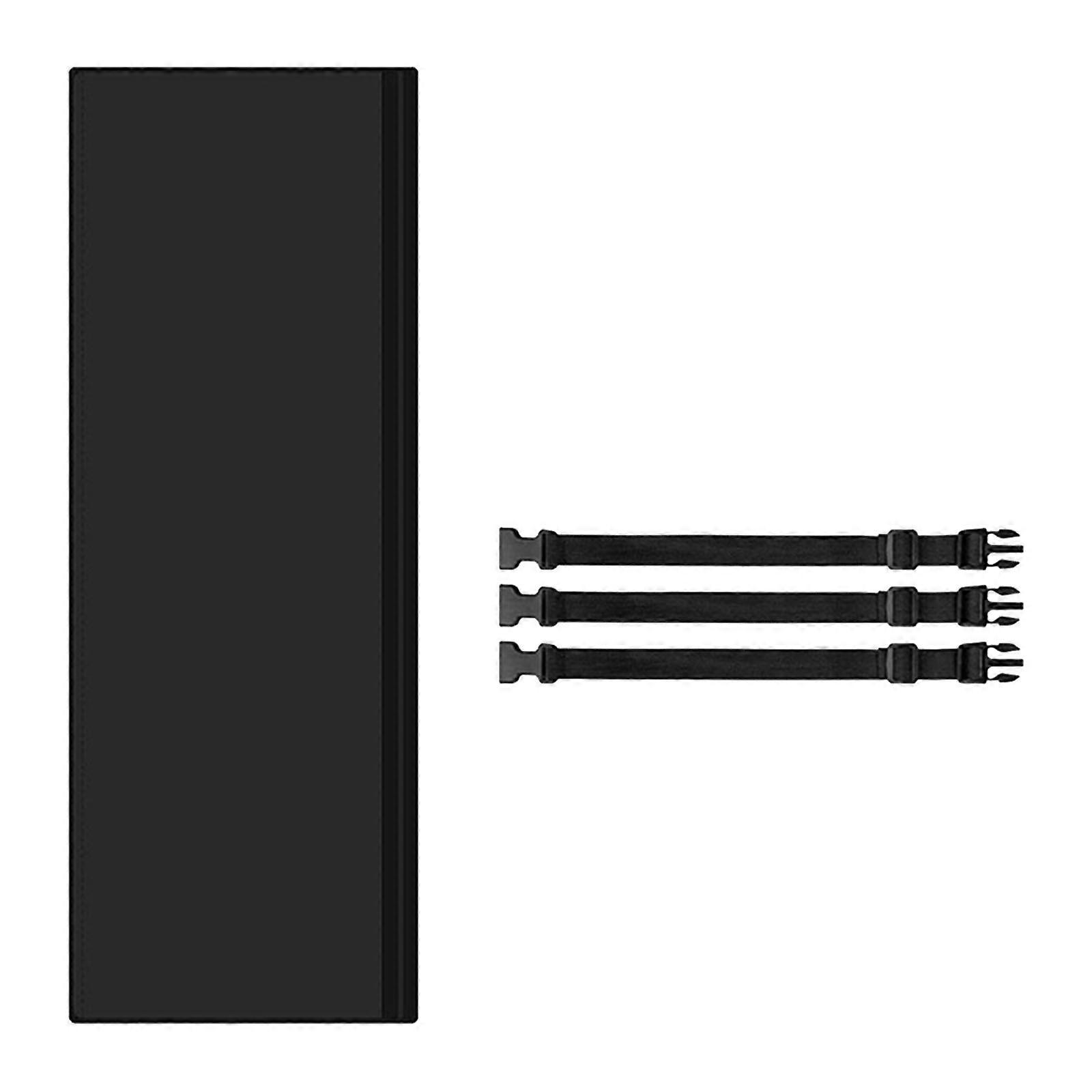 Portable Air Conditioner Duct Vent Cover Hose Protector Insulated Black Aircon Sleeve With Adjustable Elastic Bands