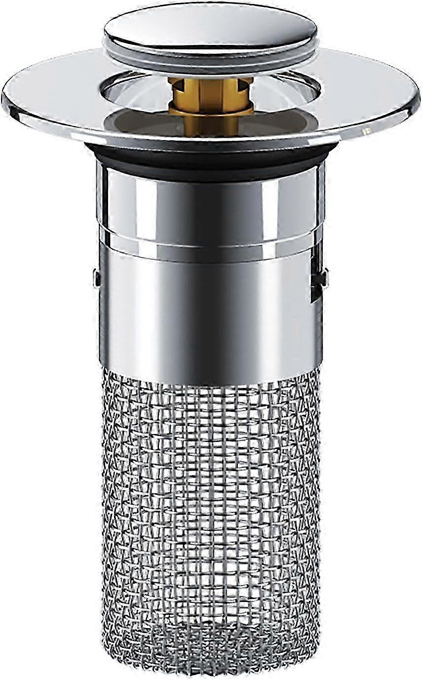 Anti-Clogging Sink Plug with Pop Up for Efficient Drainage, Compatible with Various Brands for Kitchen and Bathroom Sinks