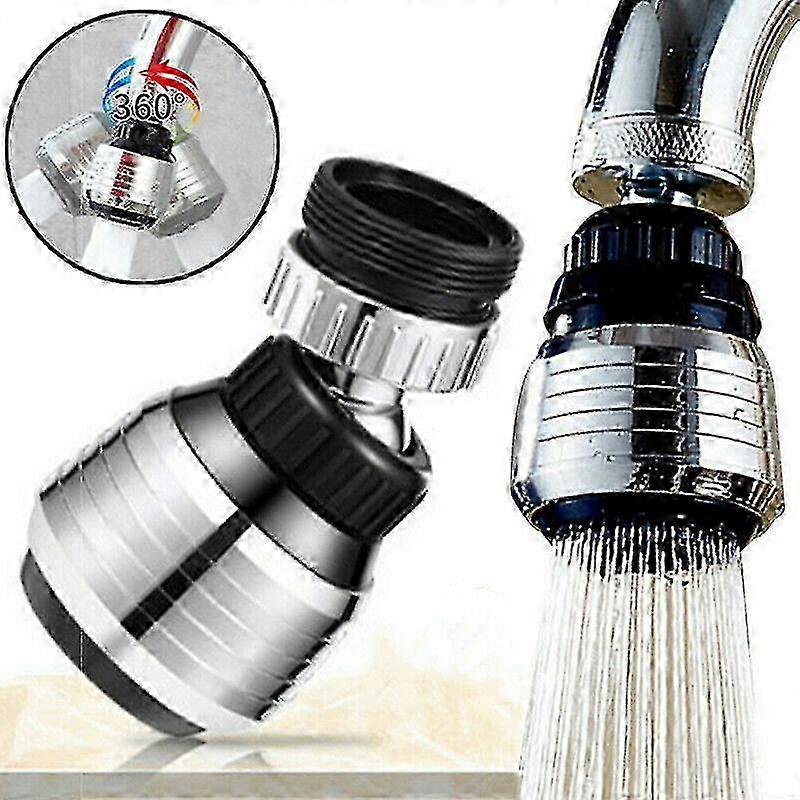 360 Degree Rotating Swivel Faucet Aerator Nozzle with Water-Saving Technology for Kitchen Sink Use