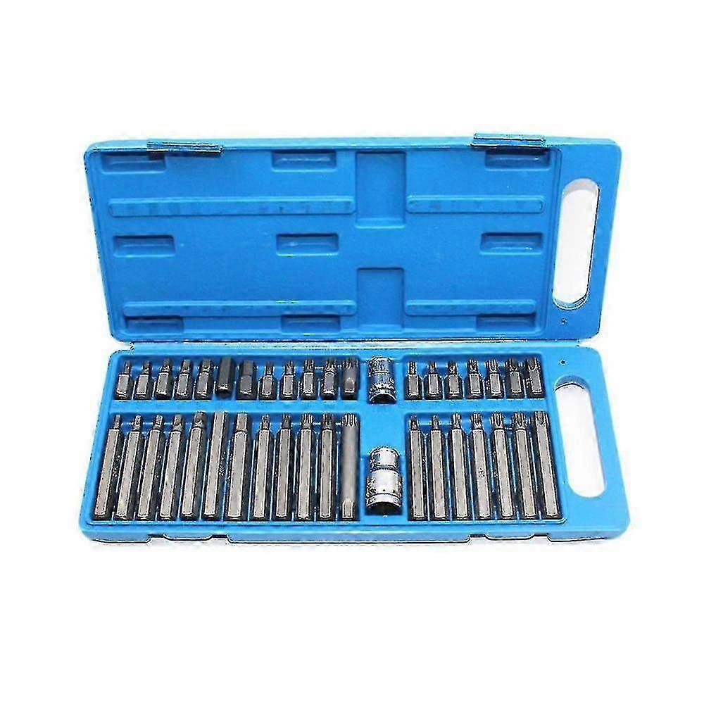 40 Pieces Star Spline Hex Socket Bit Set Tool Kit Precision Screwdriver Bit Garage Tool Equipment F