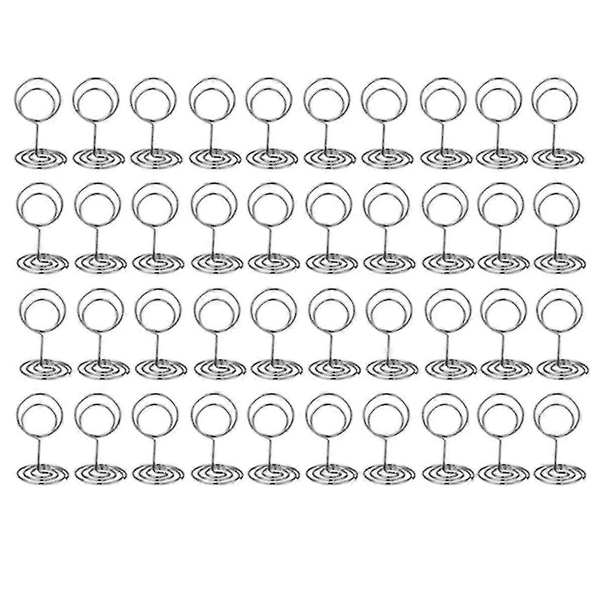 40PCS Table Number Holders with Menu Clips for Wedding Reception, Place Card Stands for Party Event Decor