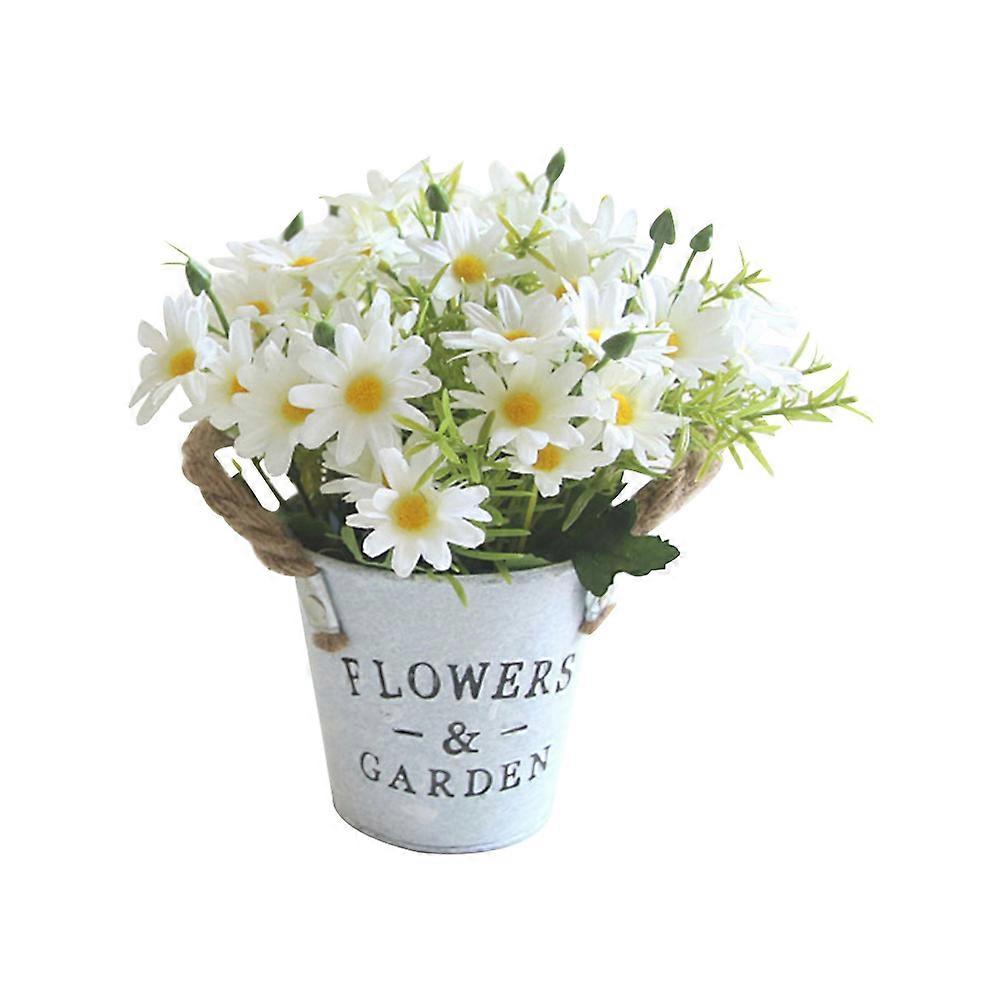 Daisy仿真Plant, Stylish Ornament for Windowsills and Desks