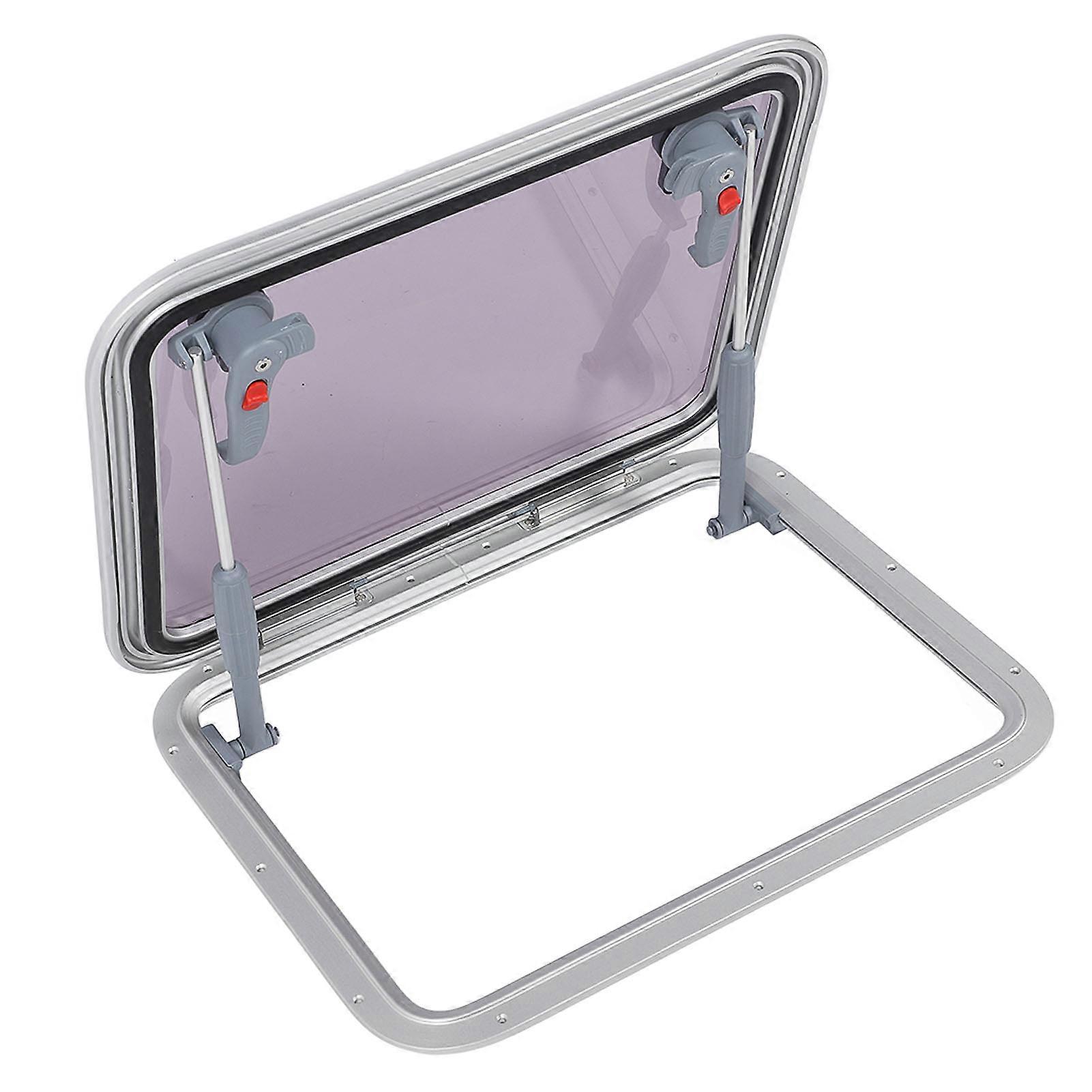 507 X 392mm Boat Skylights Window Push Out UV Resistant Tempered Glass Ventilation Hatch Window for RV Yacht