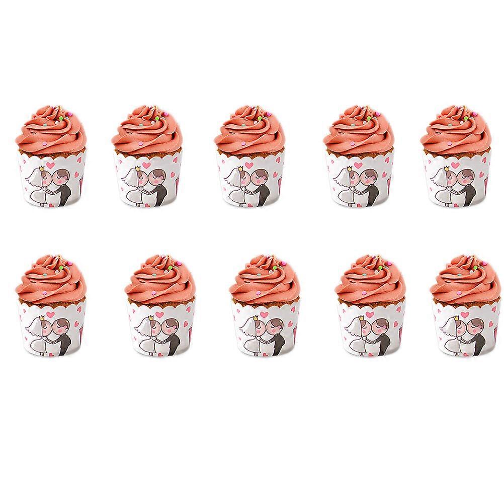 Cupcake Liner Baking Cupcake Cases Paper Muffin Liners for Wedding Birthday Celebration 50Pcs Round Greaseproof High Temperature Resistant