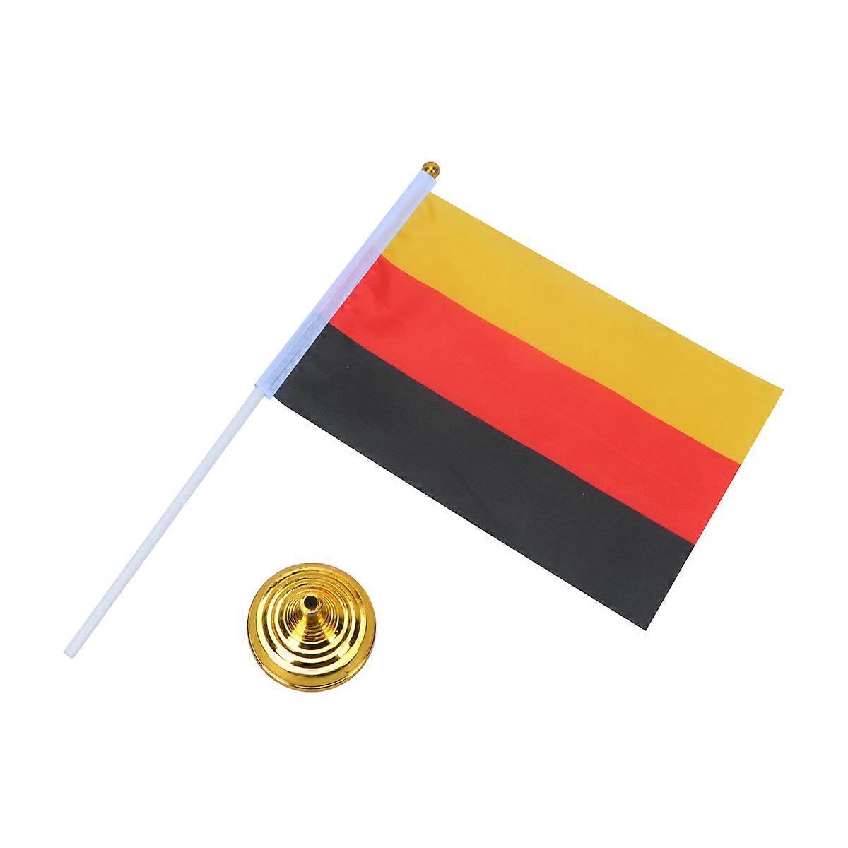Office Flag German Table Flags Occasions UV Fade Resistant Double Stitched 48Pcs Gold Base