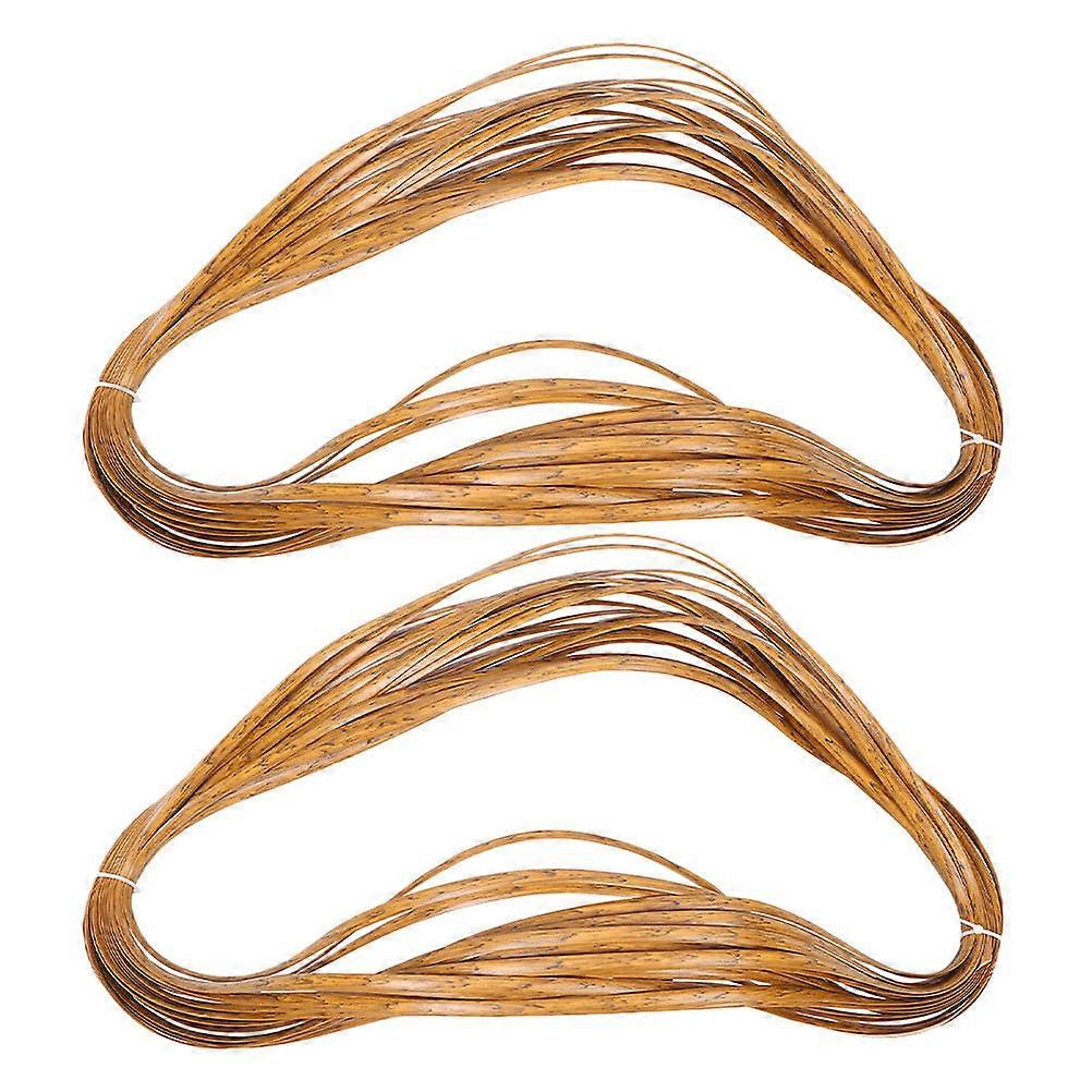 2 Rolls Wide Plastic Rattan Webbing Kit for Furniture Repair   DIY Cane Weaving Material with Natural Grain Effect for Chairs, Sofas, and Tables